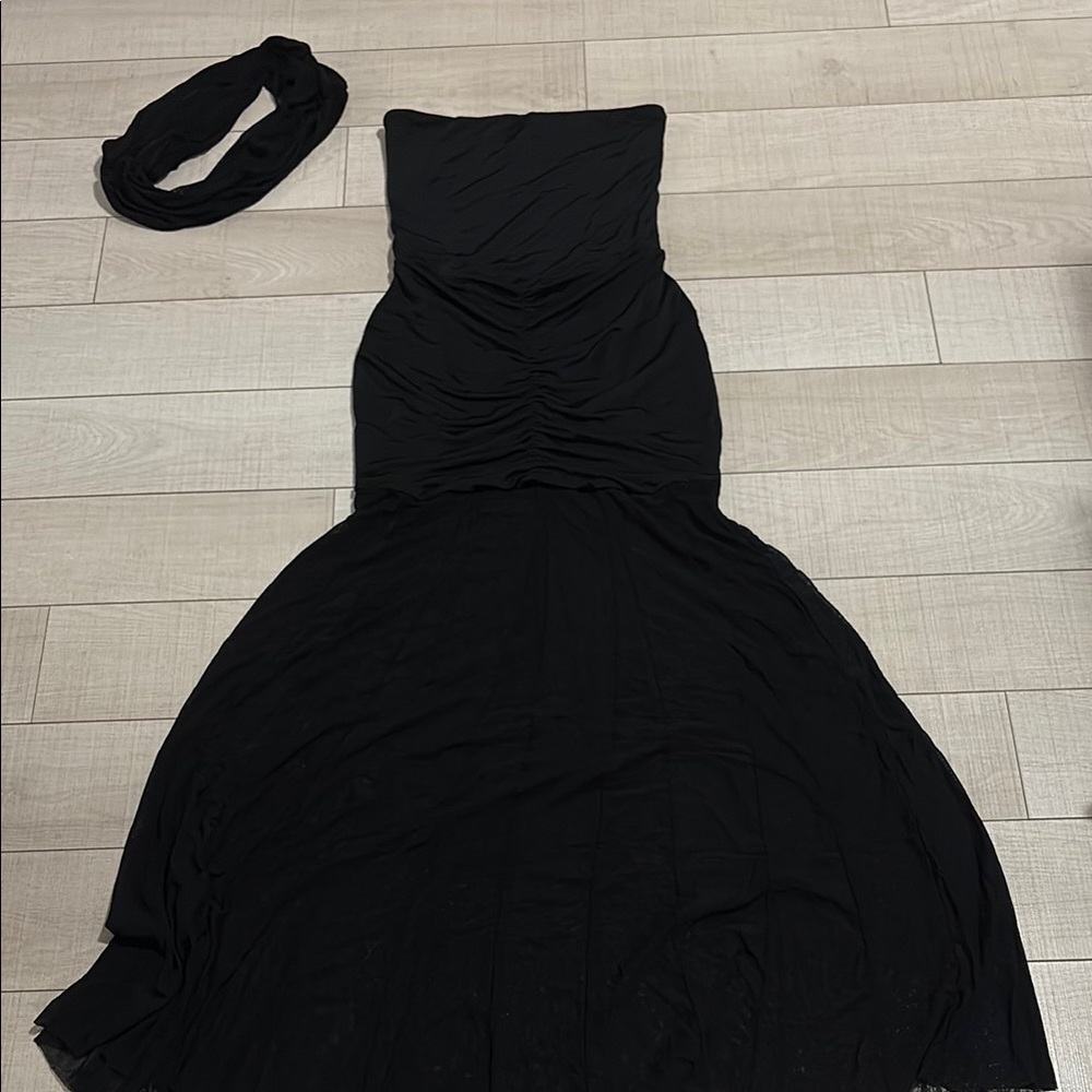 Meshki Black Strapless Dress